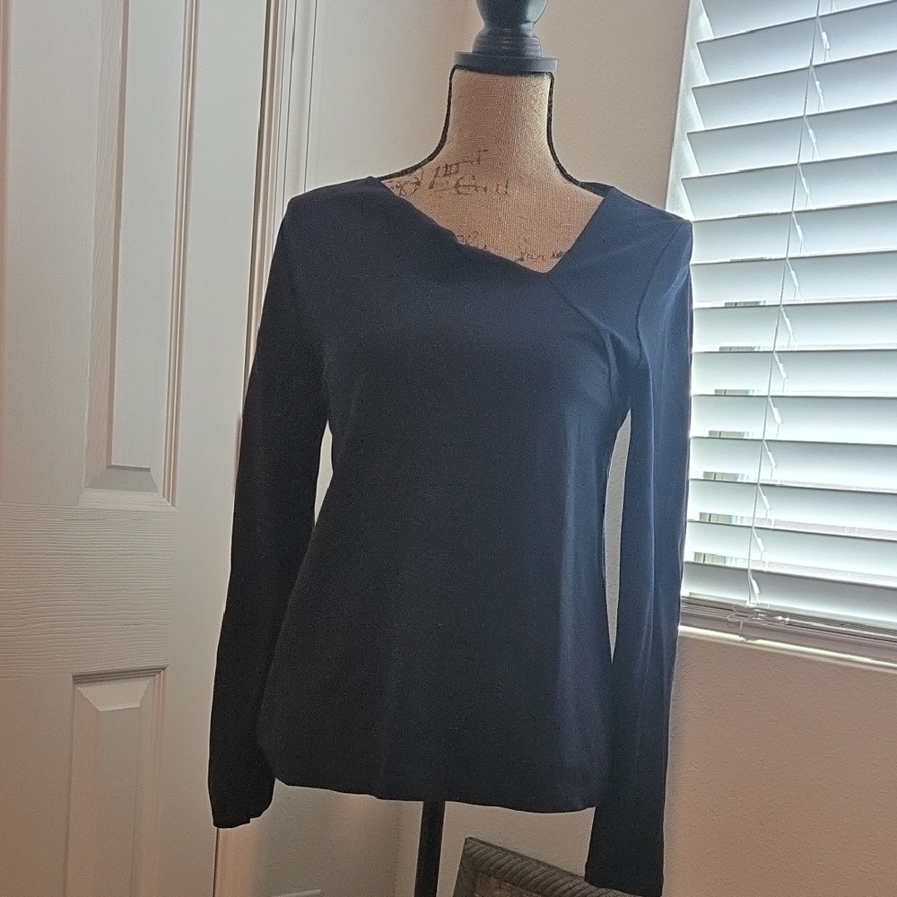 CAbi Women's Black Long Sleeve Blouse
